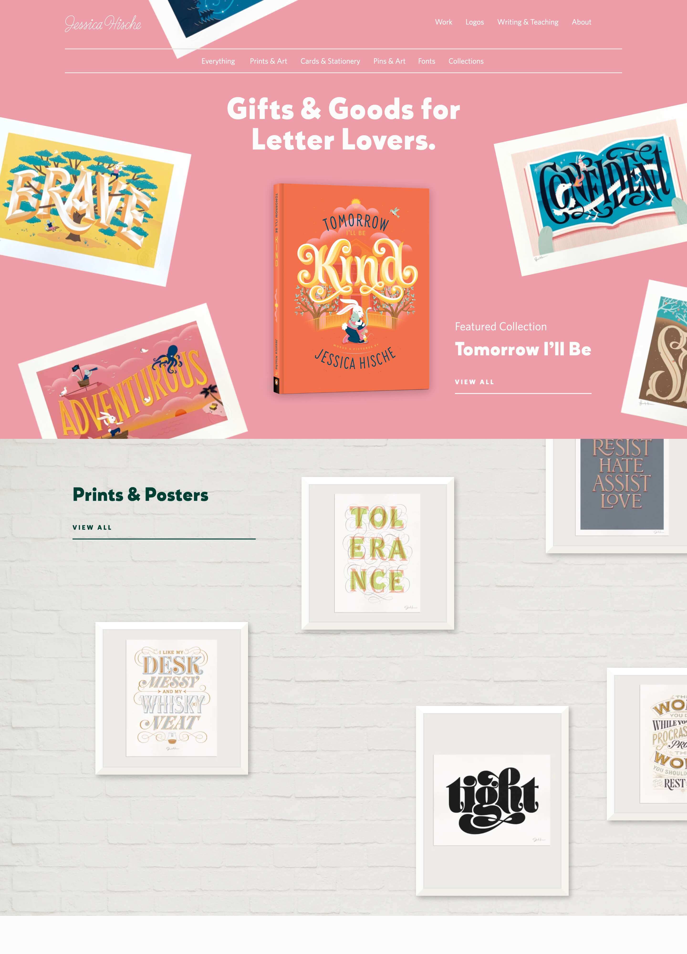 Jessica Hische website screenshot
