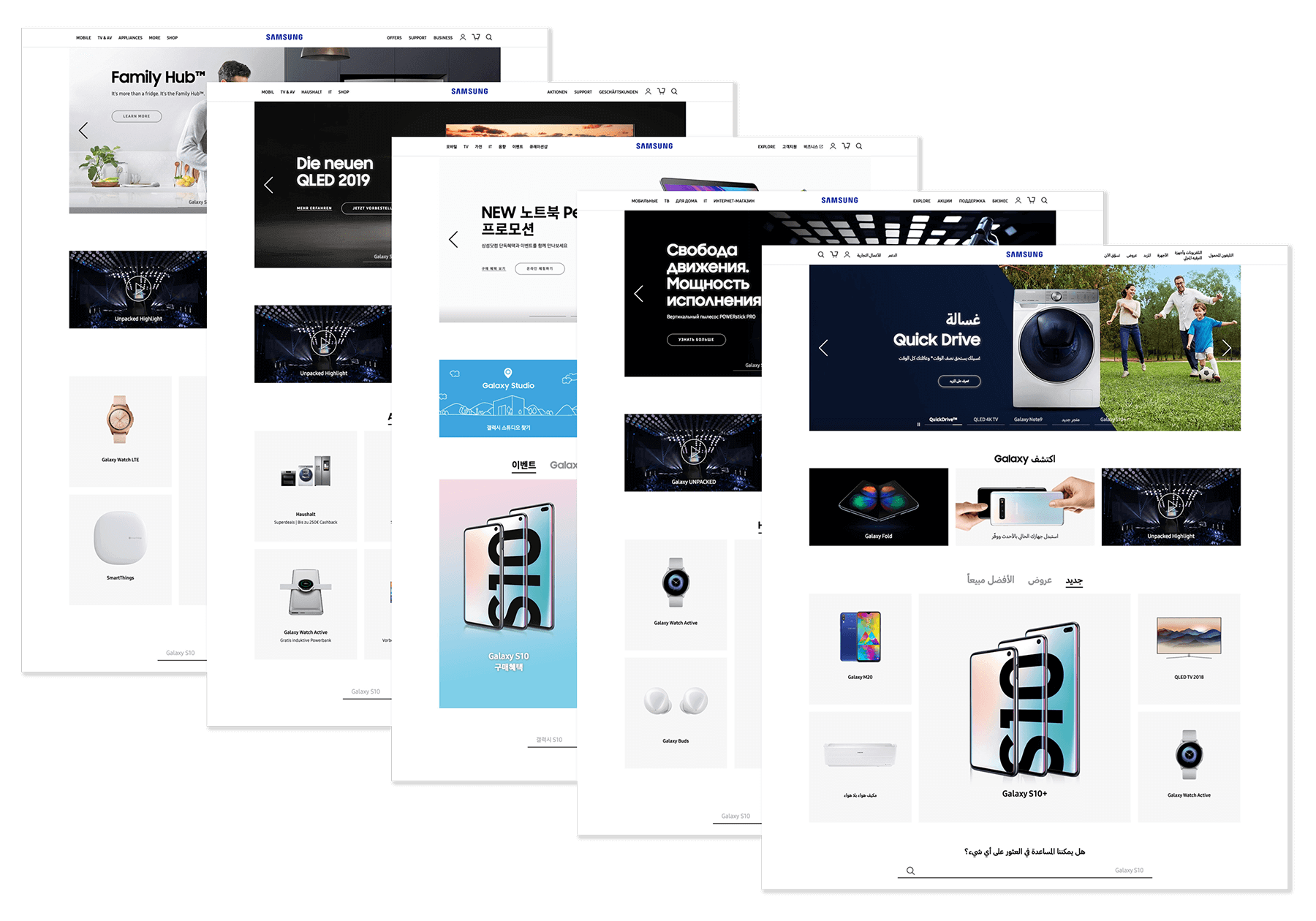 Samsung’s global ecommerce platform adapts to regional markets.